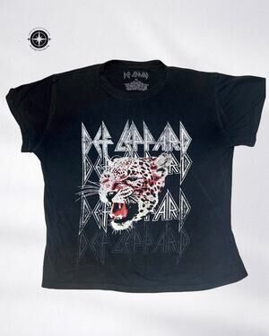 The DEF LEPPARD Leopard Roar Rocker Graphic Tee